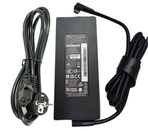 Original 330W 19.5V 16.92A Razer Blade 18 Adaptador Carregador + Cabo