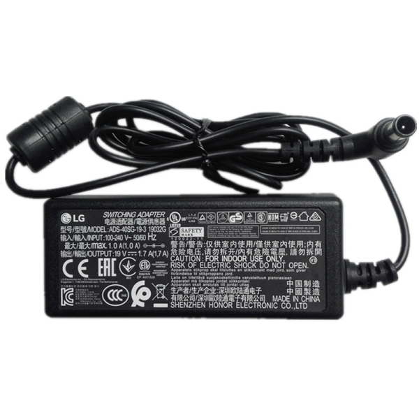 Original 32W LG 21:9 UltraWide 25UM65 25UM65-P Carregador AC Adaptador