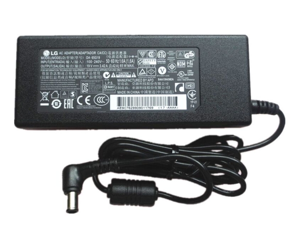 Original 19V 3.42A 65W LG 43lf5100-CA Adaptador AC Carregador + Cabo