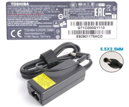 Original 45W Toshiba Satellite L50-B-1DZ Adaptador AC Carregador